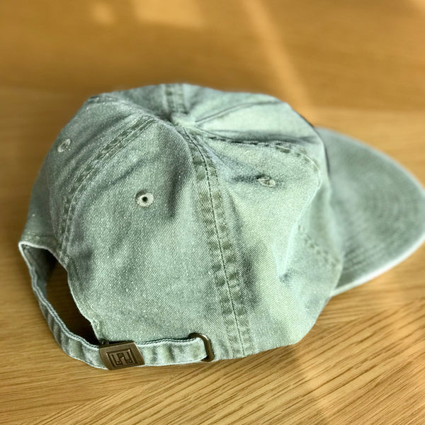 Washed Cotton Green Hat